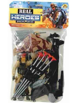 Real Heroes Special Forces Στρατιώτες με Εξοπλισμό Φιγούρα Δράσης για 3+ Ετών