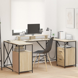 vidaXL Γωνιακό Γραφείο Ξύλινο 182x101x87.5cm 3376137
