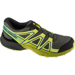 Salomon Speedcross Παιδικά Αθλητικά Παπούτσια για Τρέξιμο Ανθρακί Μαύρα Lime L47733300
