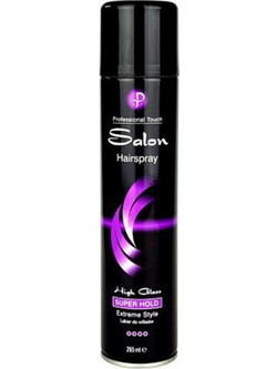 Salon Touch High Gloss Λακ Μαλλιών Πολύ Δυνατό Κράτημα 265ml
