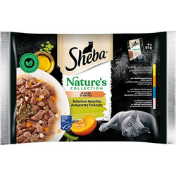 Sheba Nature's Collection with Poultry & Fish in Gravy 4x85gr