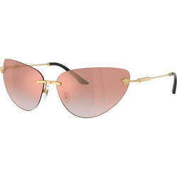 Versace VE2281 10026F Γυναικεία Γυαλιά Ηλίου Cat Eye Μεταλλικά Χρυσά με Ροζ Φακό