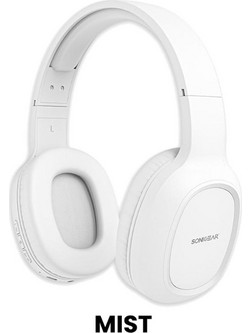 SonicGear Airphone 3 Ασύρματα Bluetooth Ακουστικά Over Ear White
