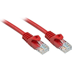 Lindy U/UTP Cat.6 Καλώδιο Δικτύου Ethernet 0.5m Red 48181