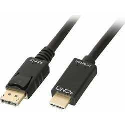 Lindy Καλώδιο DisplayPort 1.2 to HDMI Male 1m Black 36921