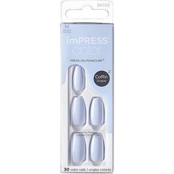 KiSS ImPRESS Color MC Cloudless Coffin Tips Νυχιών 30τμχ
