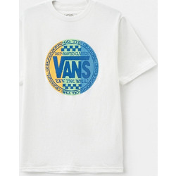 Vans Παιδικό T-Shirt Κοντομάνικο Λευκό Τιρκουάζ Navy Μπλε VN000MKY-WHT