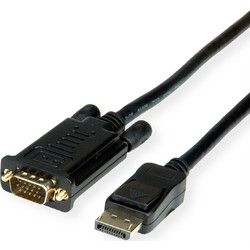 Value Καλώδιο DisplayPort to VGA Male 2m Black 11.99.5802-10