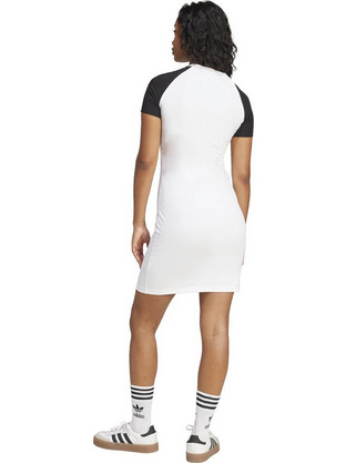 Adidas 3-S Raglan Mini Καλοκαιρινό Αθλητικό Φόρεμα Λευκό JD0837