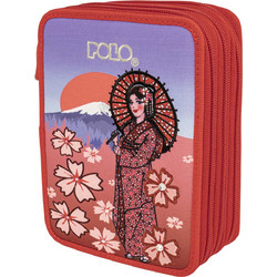 Polo Mover Geisha Κασετίνα με 3 Θήκες Κόκκινη 937073-8382