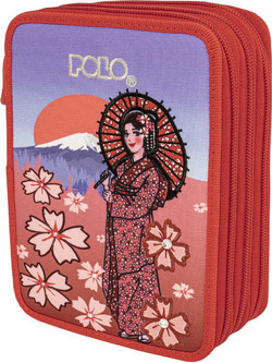 Polo Mover Geisha Κασετίνα με 3 Θήκες Κόκκινη 937073-8382