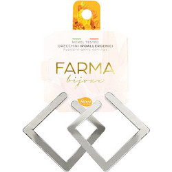 Farma Bijoux Γυναικεία Σκουλαρίκια Κρεμαστά Ασημί BEC905