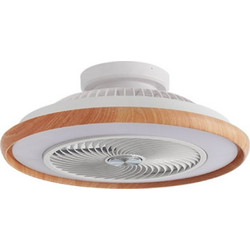 Evivak 804034 Ανεμιστήρας Οροφής 40cm 35W με Τηλεχειριστήριο Λευκός Καφέ