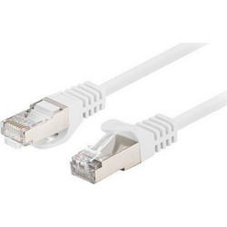 Lanberg F/UTP Cat.6 Καλώδιο Δικτύου Ethernet 1m White 10τμχ PCF6-20CC-0100-W