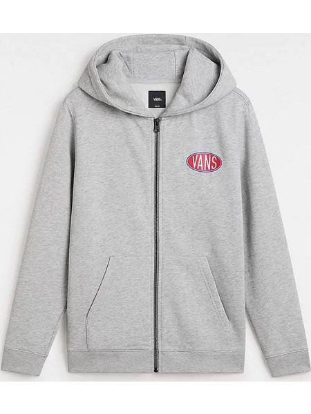 Vans Παιδική Ζακέτα Φούτερ με Κουκούλα και Φερμουάρ Γκρι VN000JQ302F