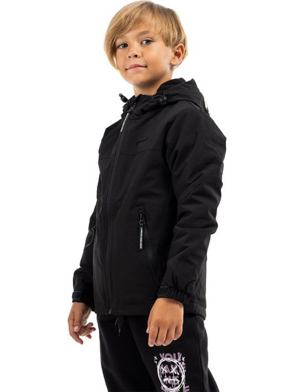 District75 Παιδικό Μπουφάν Softshell Αδιάβροχο Μαύρο 224KBJA-276-071