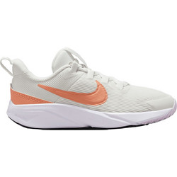 Nike Star Runner 4 Παιδικά Αθλητικά Παπούτσια για Τρέξιμο Λευκά Πορτοκαλί DX7614-104