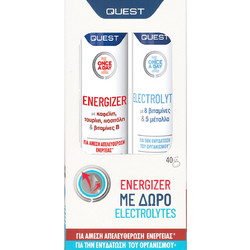 Quest Once a Day Energizer 20s + Electrolytes 20 Αναβράζοντα Δισκία