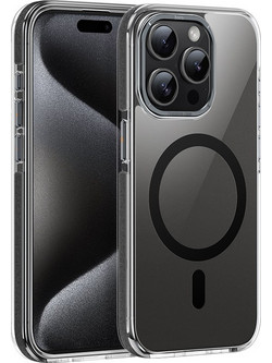 Hoco Magnetic Premium Series Anti-Drop Mag-charge Back Cover Smoke (iPhone 15 Pro)