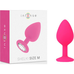Intense Shelki Medium Πρωκτική Σφήνα Diamond Plug 8cm Ροζ D-216057