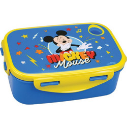 Gim Mickey Πλαστικό Παιδικό Δοχείο Φαγητού Μπλε Κίτρινο 900ml