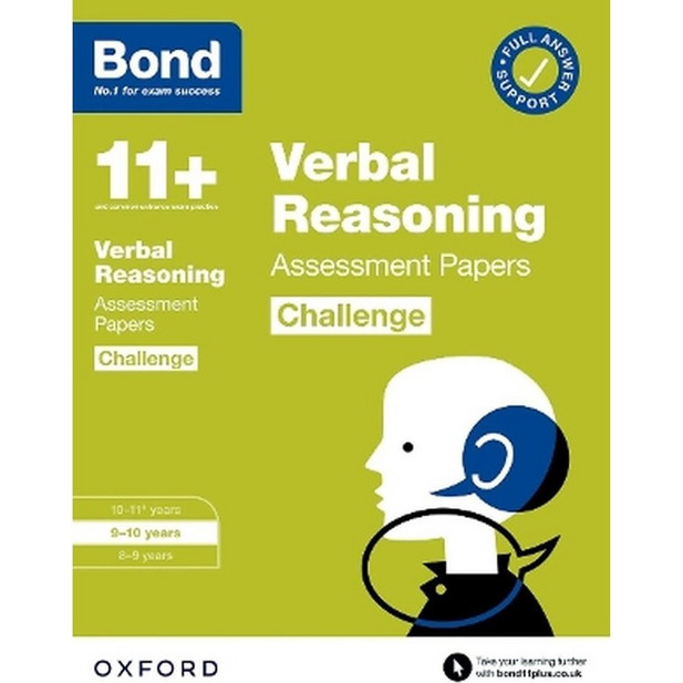 Bond 11+ Verbal Reasoning Challenge Assessment Papers 9-10 years ...