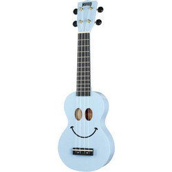 Mahalo Smiley Ukulele Light Blue