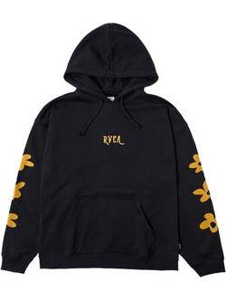 RVCA Daisy Γυναικείο Φούτερ με Κουκούλα & Τσέπες Μαύρο AVJSF00294-RVB