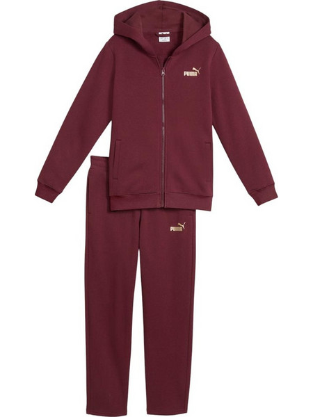 Puma Παιδικό Σετ Φόρμας Μπορντό 689729-96