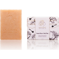 Naucrate Sweet Rose & Red Clay Χειροποίητο Σαπούνι 110gr