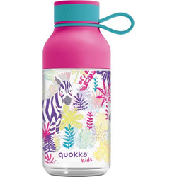 Quokka Ice Kids Zebras Παιδικό Παγούρι Πλαστικό BPA Free Φούξια 430ml