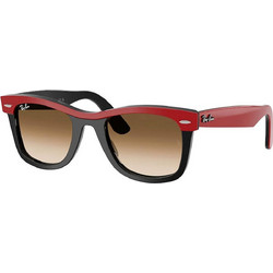 Ray-Ban RB2240 95551 Ανδρικά Γυαλιά Ηλίου Τετράγωνα Κοκάλινα Κόκκινο με Καφέ Φακό