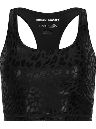DKNY Αθλητικό Μπουστάκι με Μέτρια Στήριξη Μαύρο DP5T1220-M7F