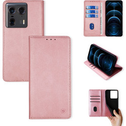 Sonique Vintage Magnet Wallet Θήκη Ροζ Χρυσή (Edge 50 Ultra)
