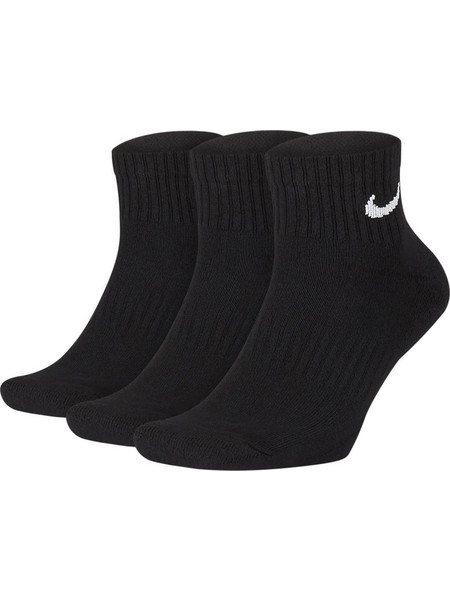 Nike Everyday Cush Ανδρικές Κάλτσες Κοντές Μαύρες 3Pack SX4926-001