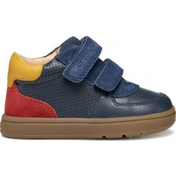 Geox Biglia Παιδικά Sneakers Μποτάκια Navy Μπλε Κόκκινα Κίτρινα B554DA08522C0735
