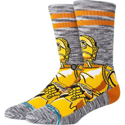 Stance C3Po Star Wars Ανδρικές Κάλτσες Ψηλές με Σχέδια Γκρι A556A25C3P-GLD
