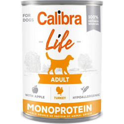 Calibra Life Adult Monoprotein Hypoallergenic with Turkey & Apple 400gr