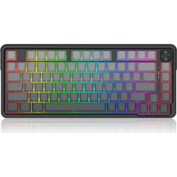 Redragon K673 Pro Ασύρματο Μηχανικό Gaming Πληκτρολόγιο TenKeyLess με Custom Red Διακόπτες RGB Black