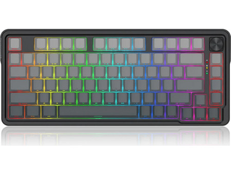 Redragon K673 Pro Ασύρματο Μηχανικό Gaming Πληκτρολόγιο TenKeyLess με Custom Red Διακόπτες RGB Black