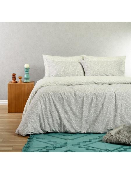 Melinen Σετ Σεντόνια Υπέρδιπλα 235x270 Casual Line Leo Aqua Grey