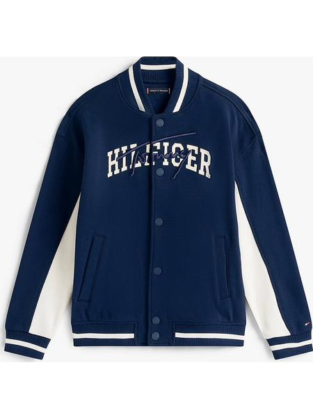 Tommy Hilfiger Παιδική Ζακέτα Φούτερ με Φερμουάρ Navy Μπλε KB0KB09745-C1G