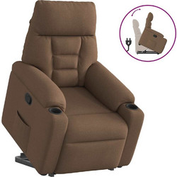 vidaXL Πολυθρόνα Relax με Υποπόδιο Ανακλινόμενη Καφέ 3303036