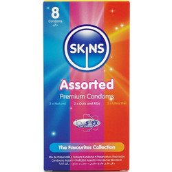 Skins Assorted Προφυλακτικά με Λιπαντικό 8τμχ