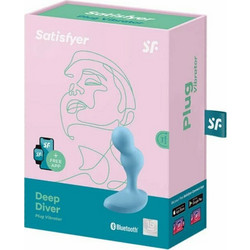 Satisfyer Deep Diver Πρωκτική Σφήνα Ασύρματη με Δόνηση 11.3cm Μπλε D-231387