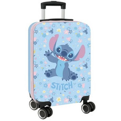 Safta Stitch Happy 612588851 Παιδική Βαλίτσα Καμπίνας 55x34.5x20cm Γαλάζια