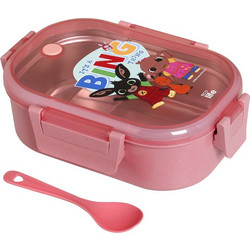 Ecolife Pink Bing Ανοξείδωτο Παιδικό Σετ Δοχείο Φαγητού Ροζ 900ml