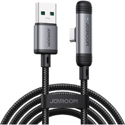 Joyroom S-A56 EnjoyX Series 90 Angle 90° Braided USB-A to USB-C 1.2m Black 6956116764692