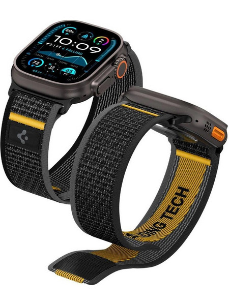Spigen Athlex Air Λουράκι Υφασμάτινο Active Black (Apple Watch 44 / 45 / 46 / 49mm)