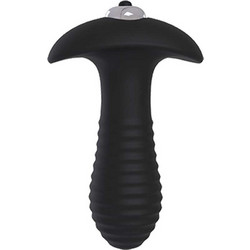 Dream Toys Spiral Cheeky Love Πρωκτική Σφήνα Ασύρματη με Δόνηση 9cm Μαύρη